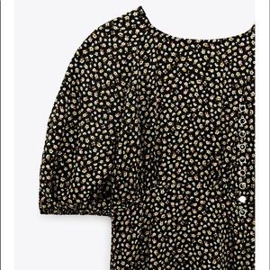 Zara printed maxi dress